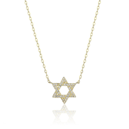 שרשרת מגן דוד זהב